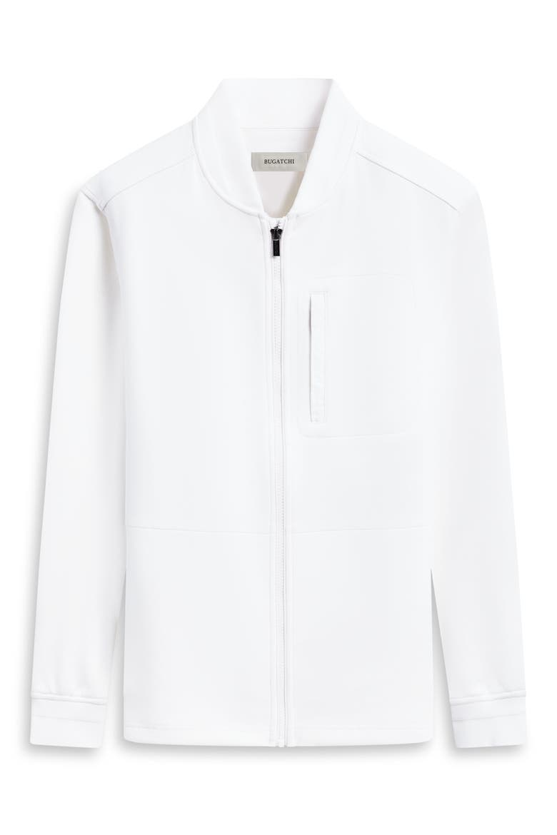 Knit Blouson Jacket, Alternate, color, CHALK