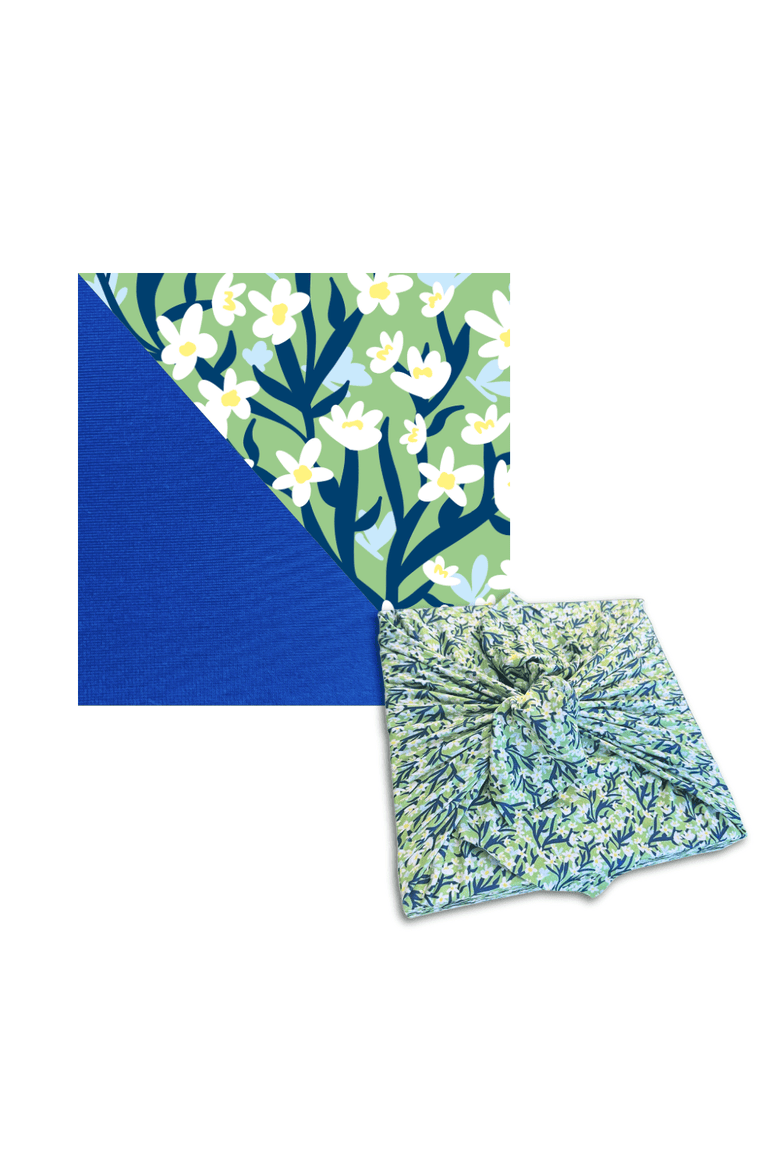 Assorted Set of 9 Reusable Cloth Furoshiki Gift Wrap, Alternate, color, All Occasion