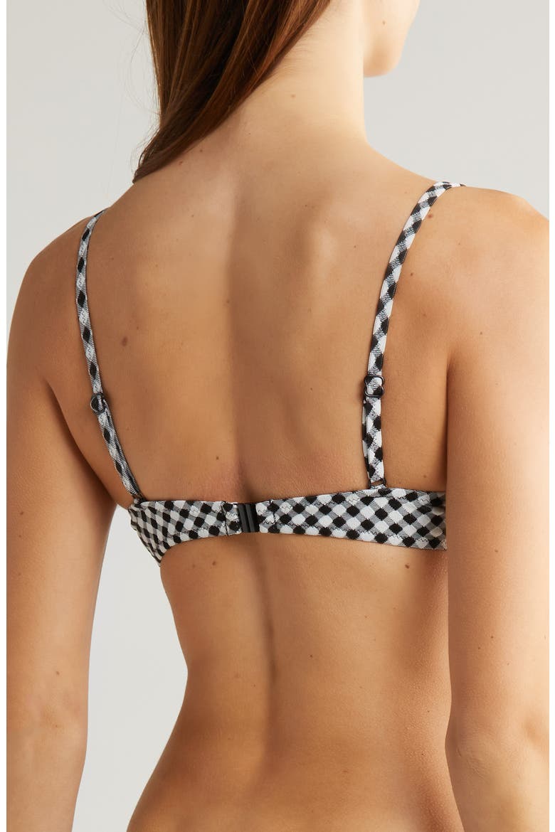 The Daphne Bikini Top, Alternate, color, BLACKOUT X MARSHMALLOW