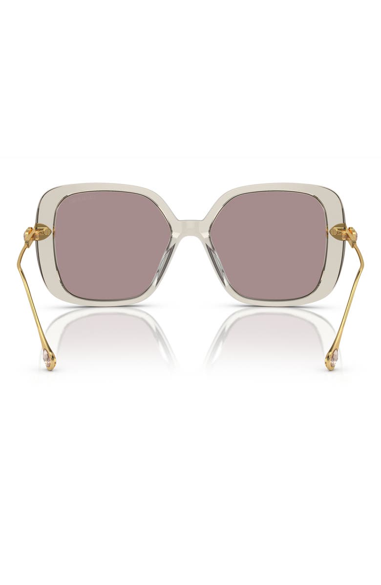 Swarovski 56mm Square Sunglasses, Alternate, color, Violet
