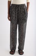 Isabel Marant Étoile Lydna Print Drawstring Straight Leg Pants
