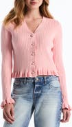 Laundry by Shelli Segal Ruffle Hem Cardigan