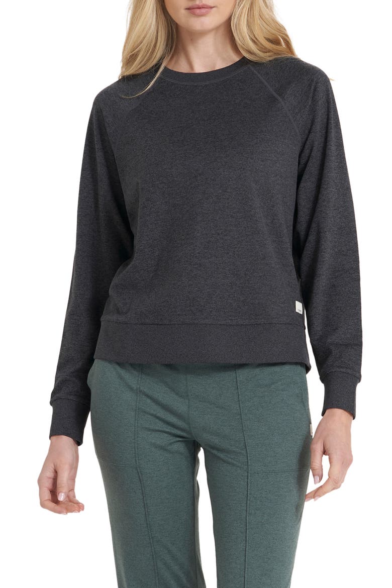 Long Sleeve Halo Crew Sweatshirt, Main, color, CHARCOAL HEATHER