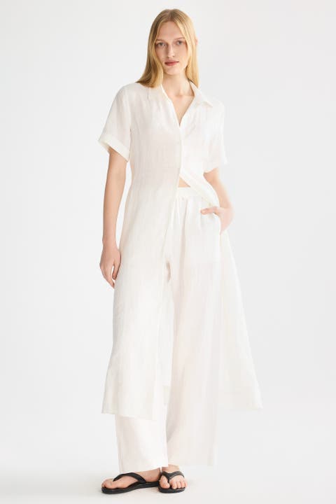 Classic Linen Maxi Dress