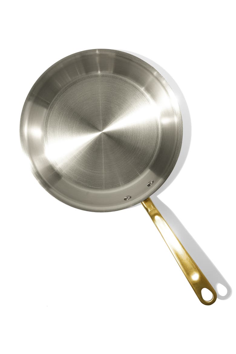 10-Inch Stainless Clad Fry Pan, Alternate, color, STAINLESS