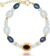 LA MENO Galaxy Freshwater Pearl Bracelet