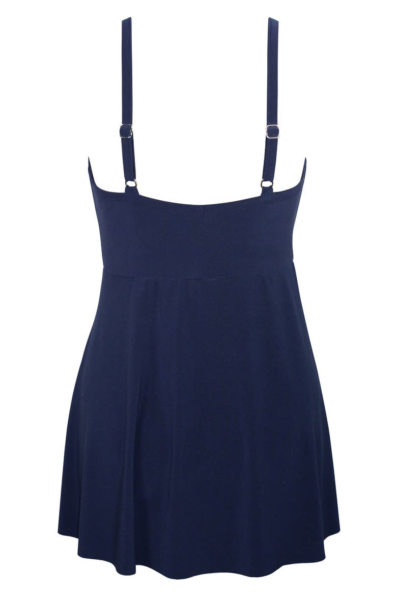 Twisted Sister Adora Skirted One-Piece Swimsuit, Alternate, color, MIDNIGHT BLUE