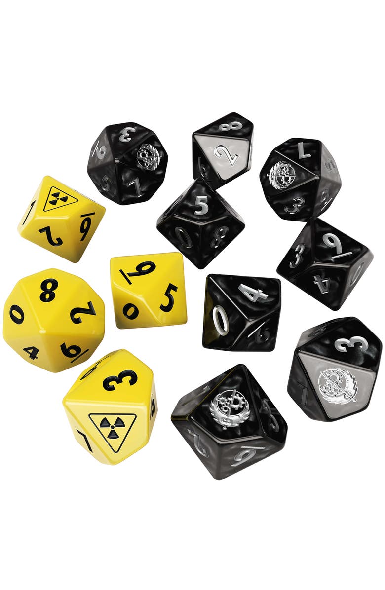 Fallout Factions Brotherhood of Steel Dice Set, Alternate, color, Multicolored