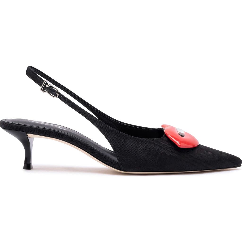 Larroude Larroudé X Libertine Lips Pump Lo In Black