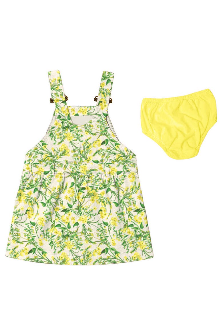 Print Overall Dress, Alternate, color, Ditsy