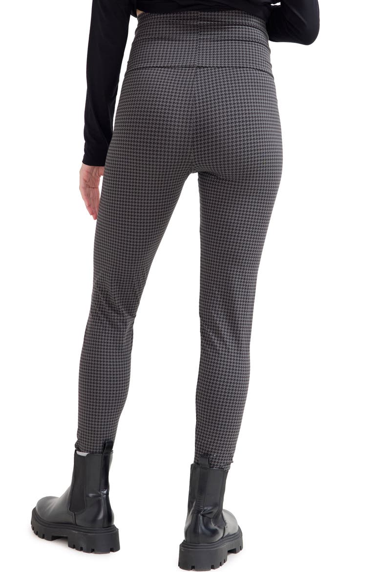 The Ultimate Maternity Over The Bump Leggings, Alternate, color, GREY HOUNDSTOOTH