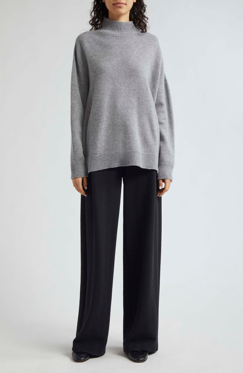 Emporio Armani Chevron Jersey Straight Leg Trousers, Alternate, color, Solid Black