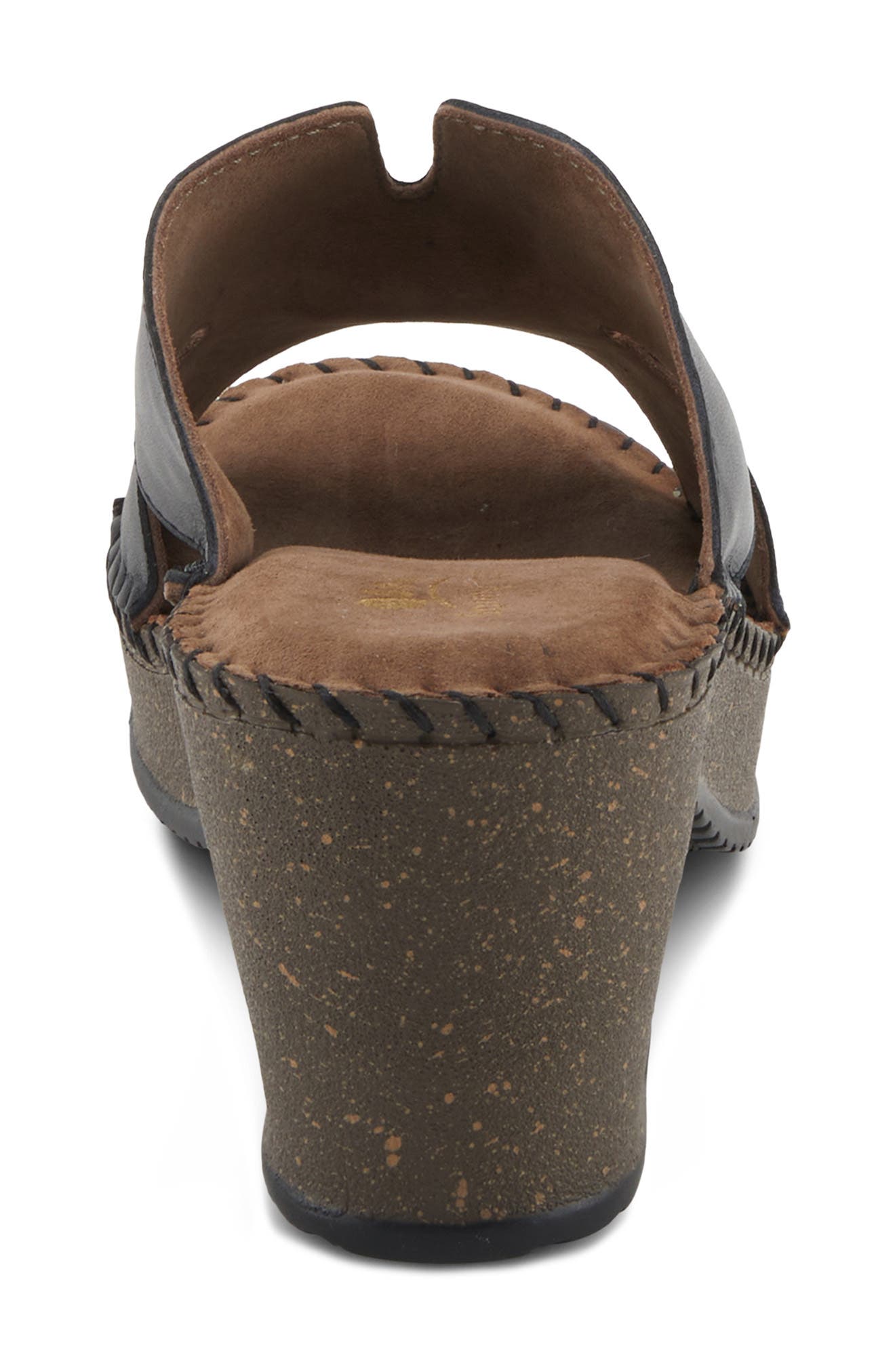 Spring Step Deltana Platform Slide Sandal, Alternate, color, Black