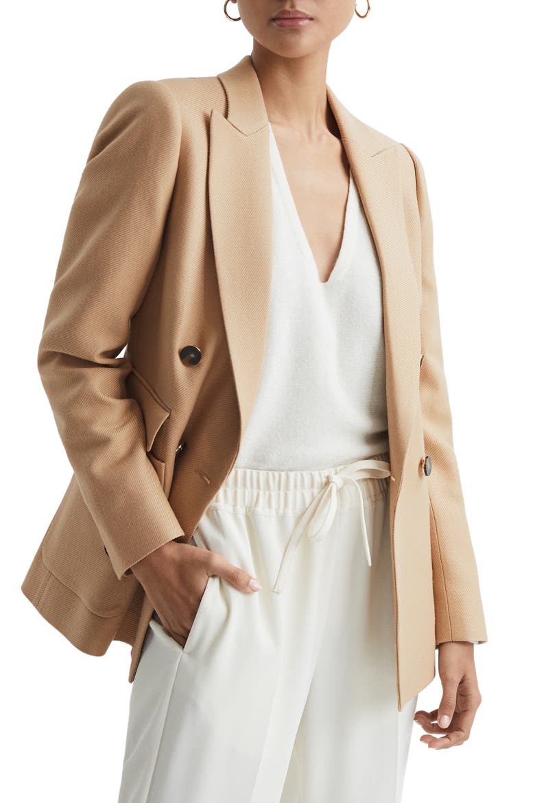 Larsson Wool Blend Blazer, Main, color, LIGHT CAMEL
