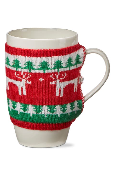 Deer Knit Sweater Mug