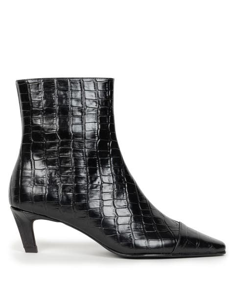 Jeanne Flat Ankle Boots