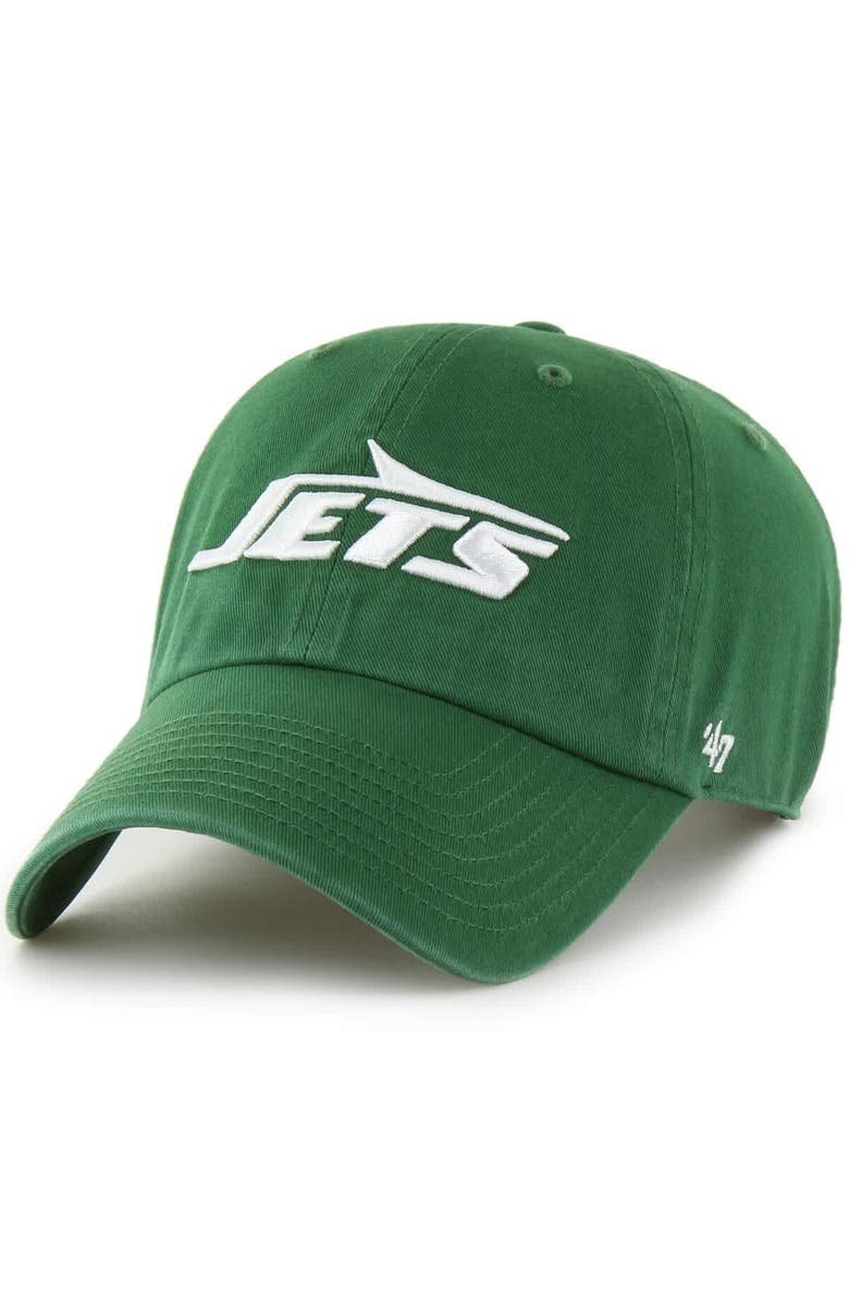 '47 Men's '47 Green New York Jets Clean Up Primary Adjustable Hat, Main, color, Green