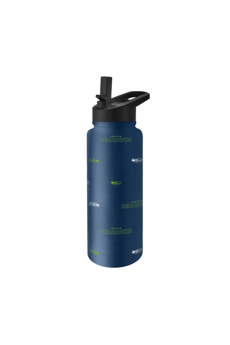 Seattle Seahawks 34oz. Steap and Repeat Quencher Bottle, Main, color, Navy