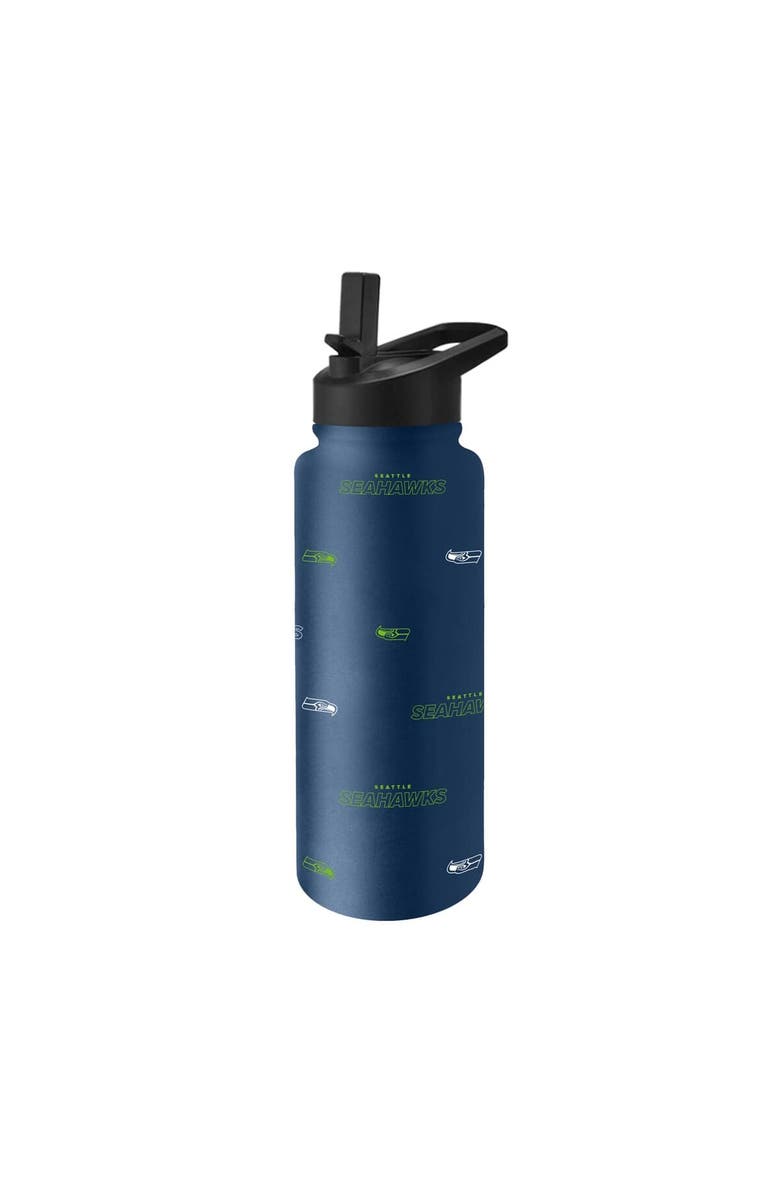LOGO BRANDS Seattle Seahawks 34oz. Steap and Repeat Quencher Bottle, Main, color, Navy