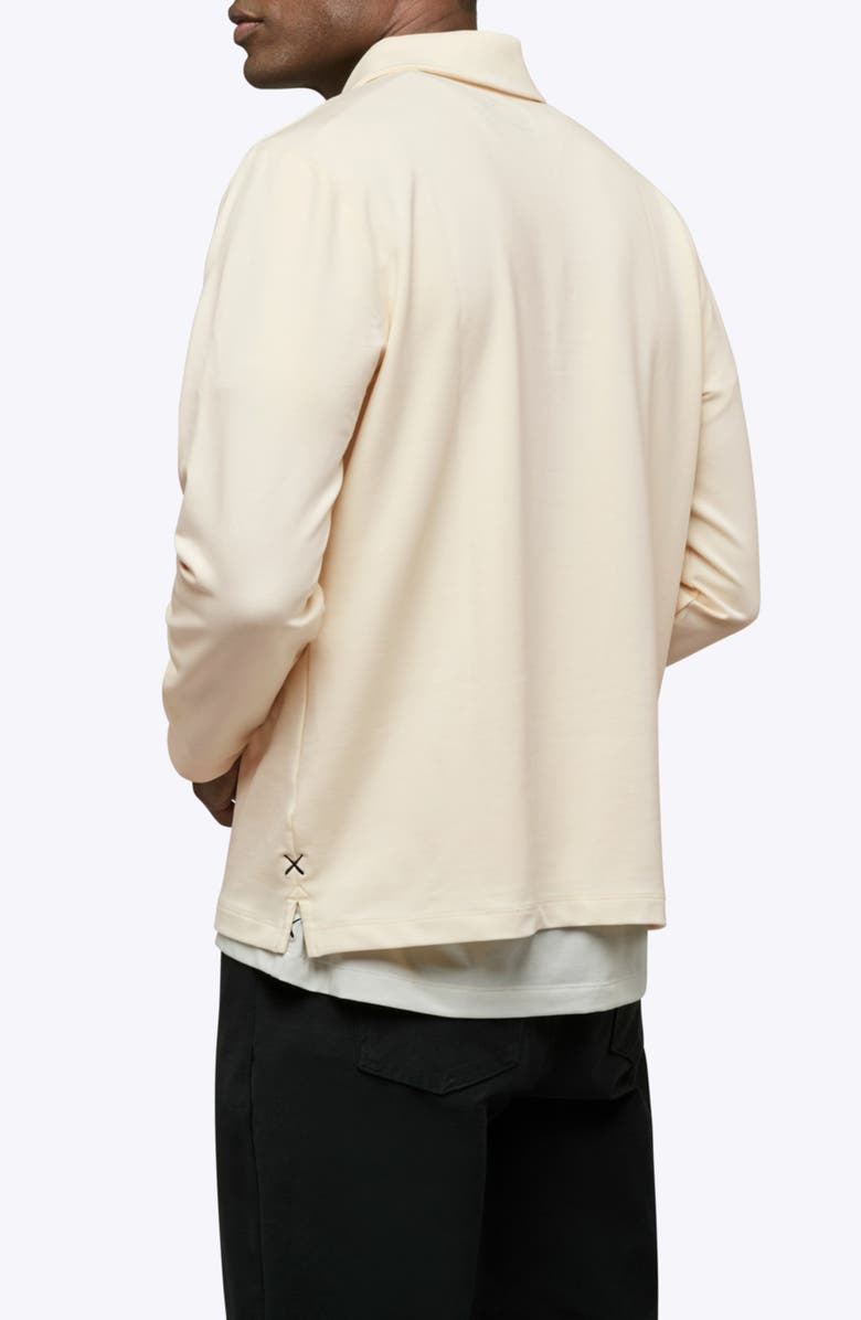Cuts Hyperloop Long Sleeve Polo, Alternate, color, Ivory