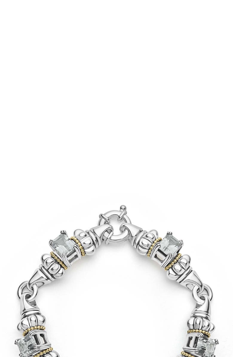 LAGOS Glacier White Topaz Link Bracelet, Alternate, color, 
