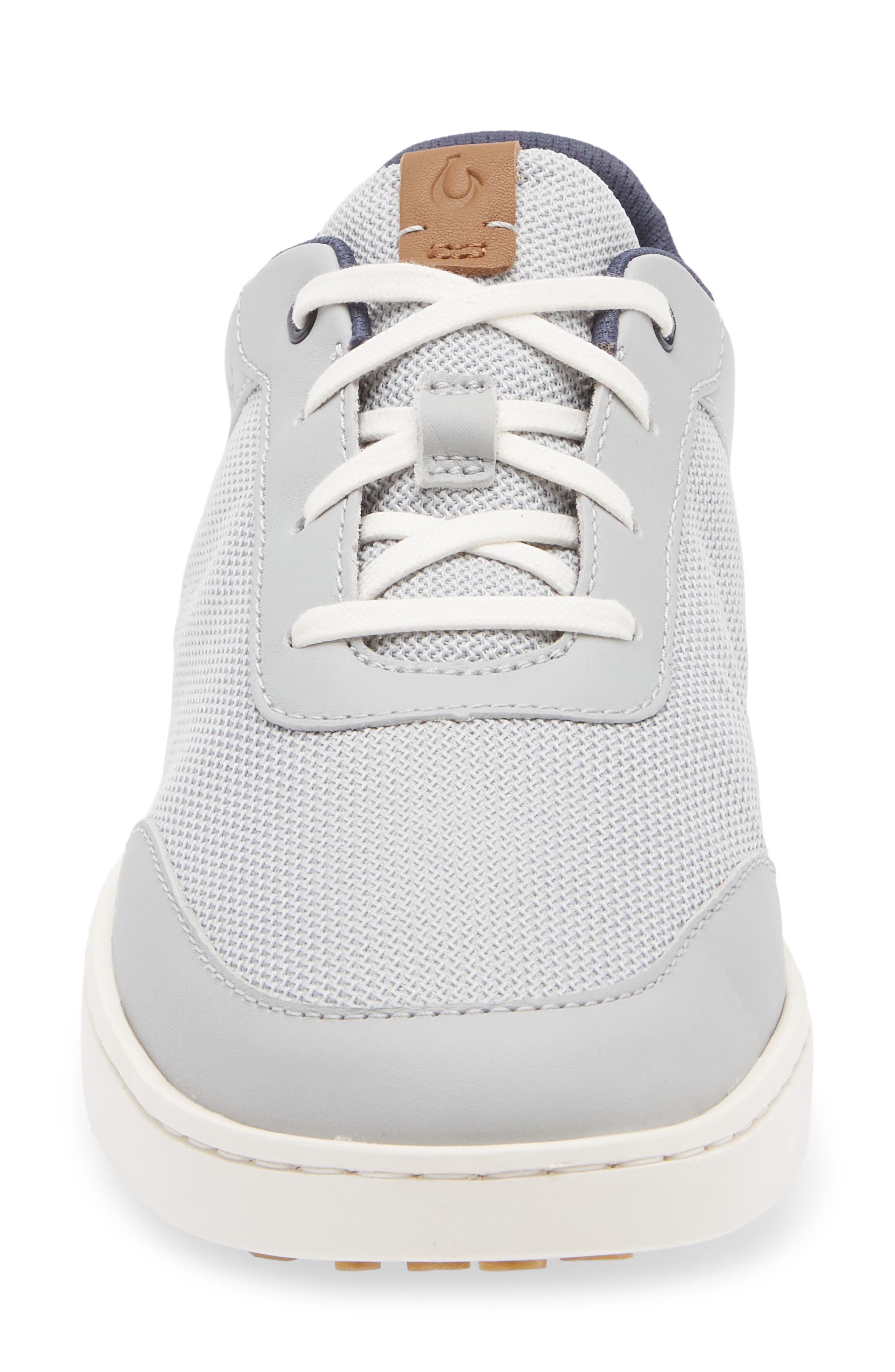OluKai Kiahuna Sneaker, Alternate, color, Cloud Grey / Tan
