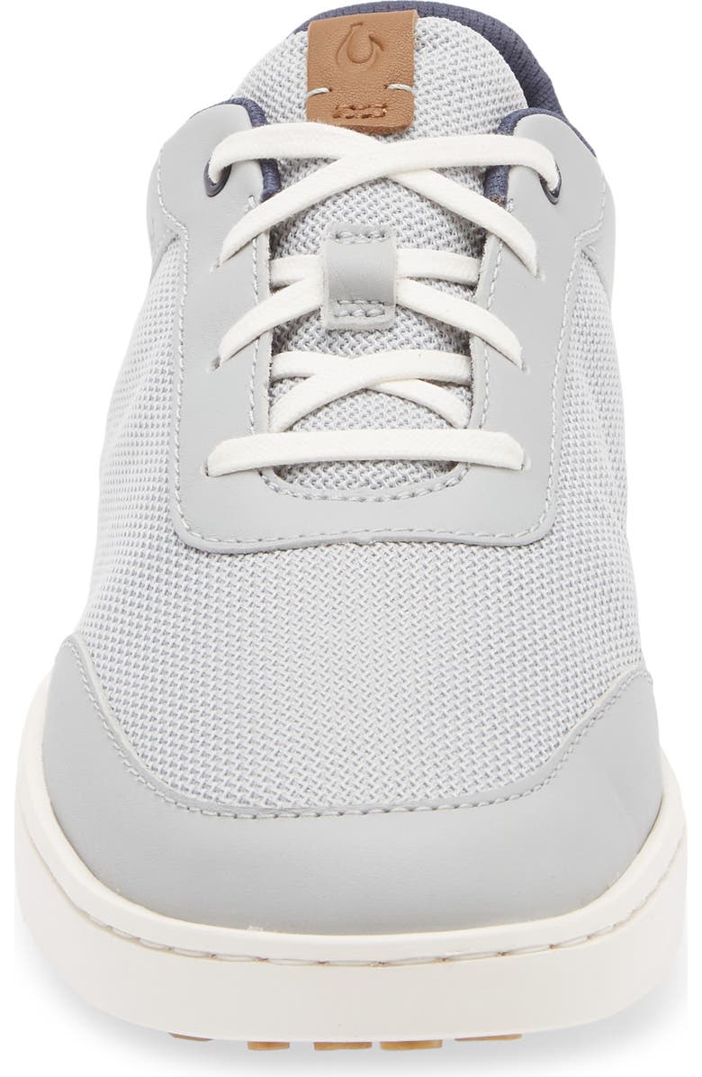 OluKai Kiahuna Sneaker, Alternate, color, Cloud Grey / Tan