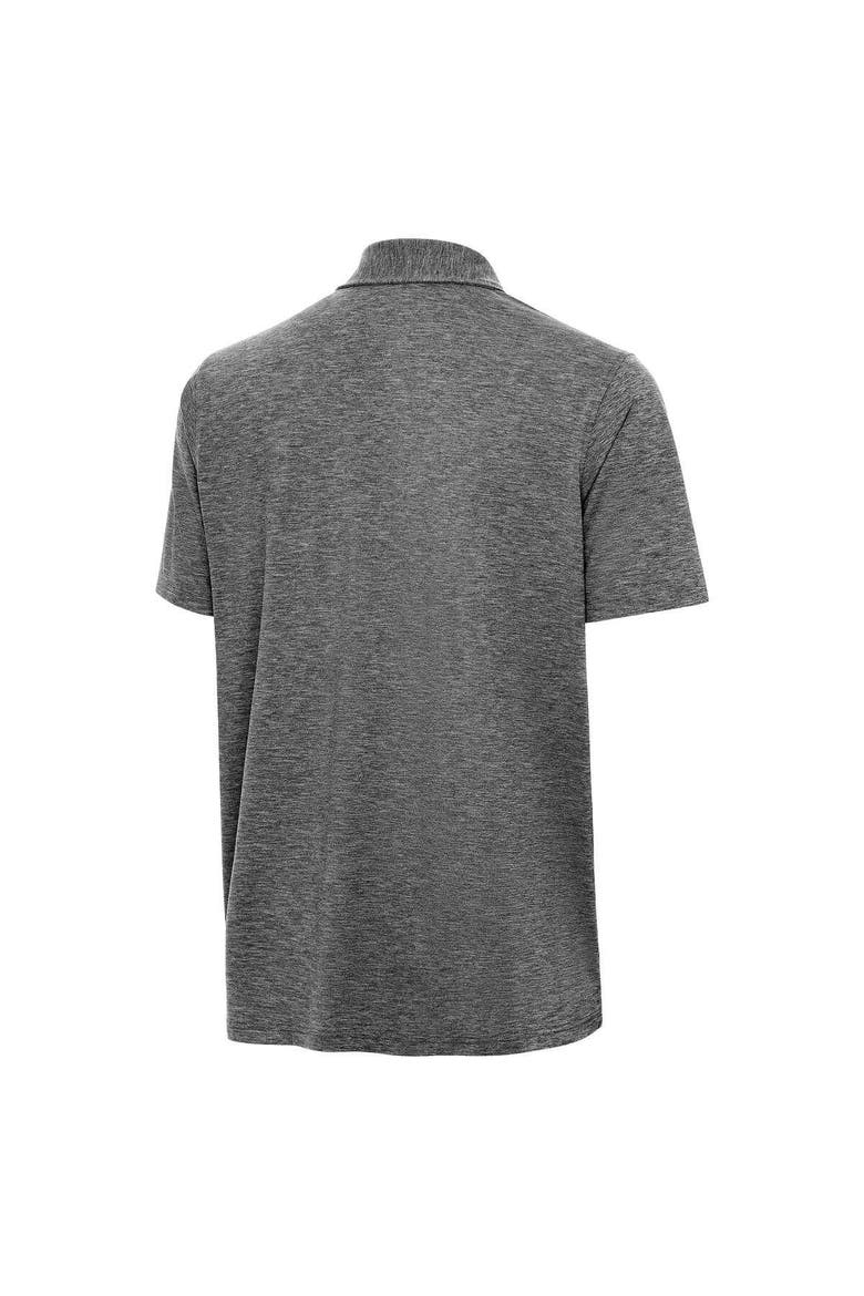 Men's Antigua  Heather Black Clemson Tigers Golfer Par 3 Polo, Alternate, color, Heather Black