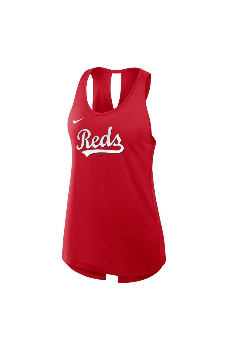 Nike Women's Nike Red Cincinnati Reds Crisscross Performance Tank Top, Alternate, color,