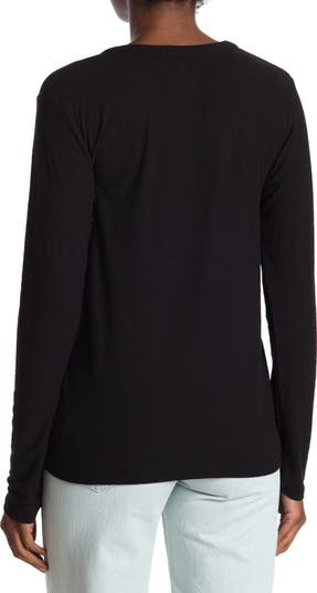 Long Sleeve Slub Jersey Henley