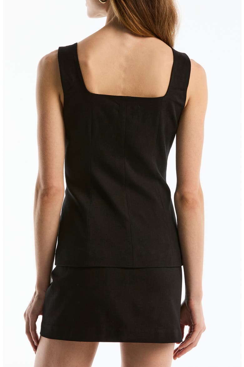Button-Up Vest, Alternate, color, BLACK