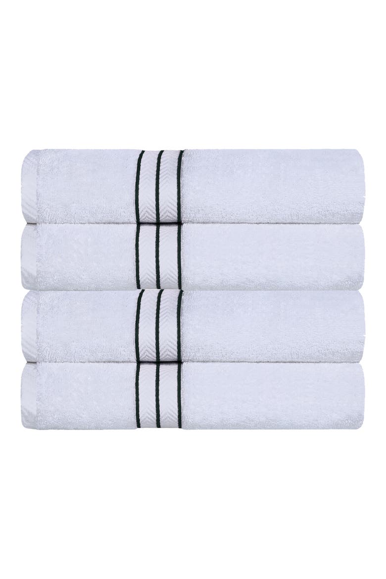 Turkish Cotton 4-Piece Bath Towel Set, Main, color, TEAL