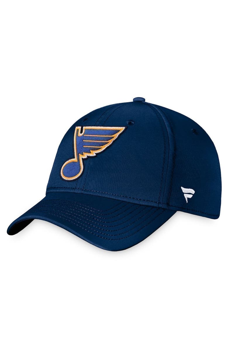 FANATICS Men's Fanatics Branded Navy St. Louis Blues Core Primary Logo Flex Hat, Main, color, 