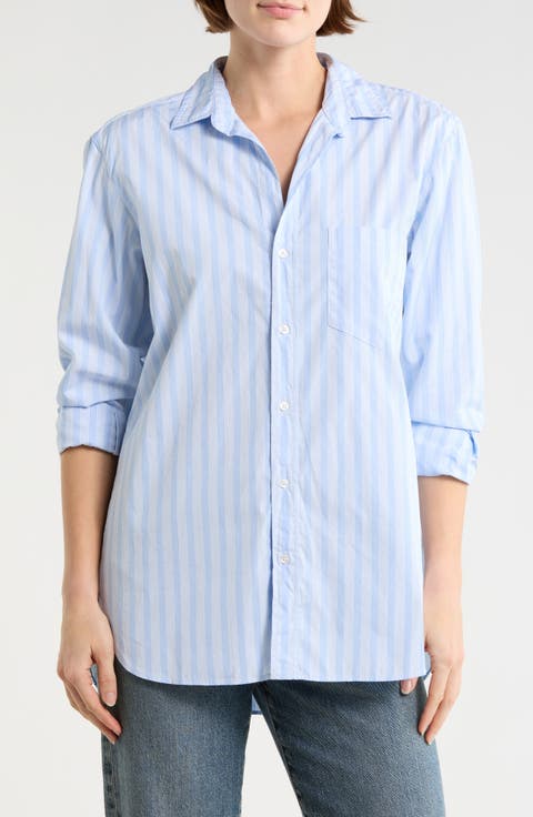 Joedy Stripe Cotton Button-Up Shirt