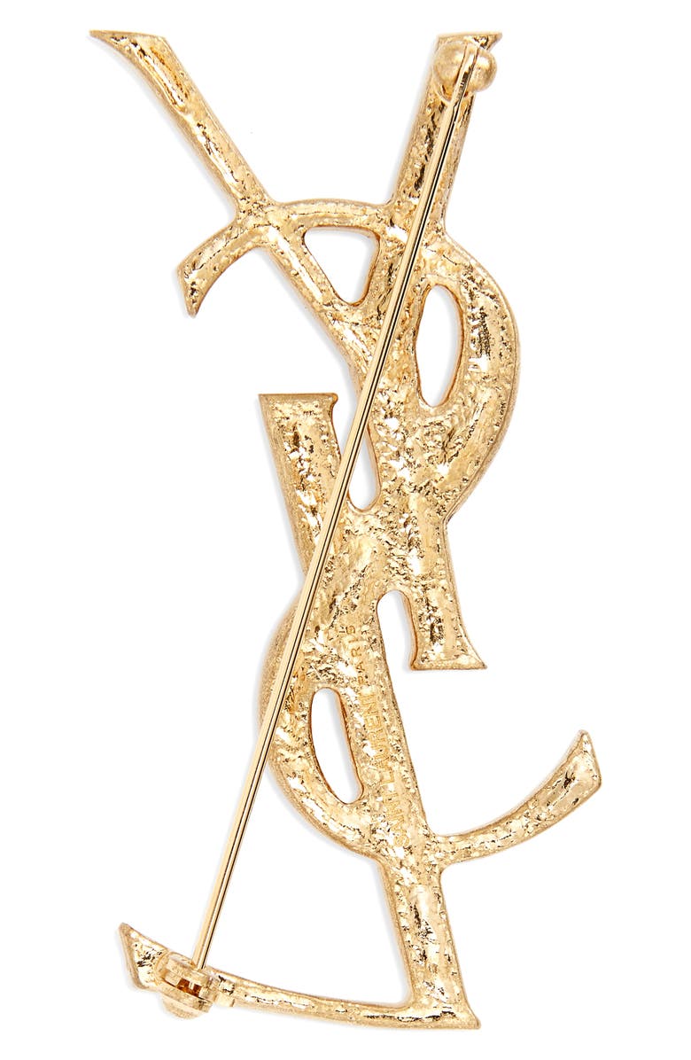 Yves Saint Laurent Saint Laurent Opyum Monogram Brooch, Alternate, color,