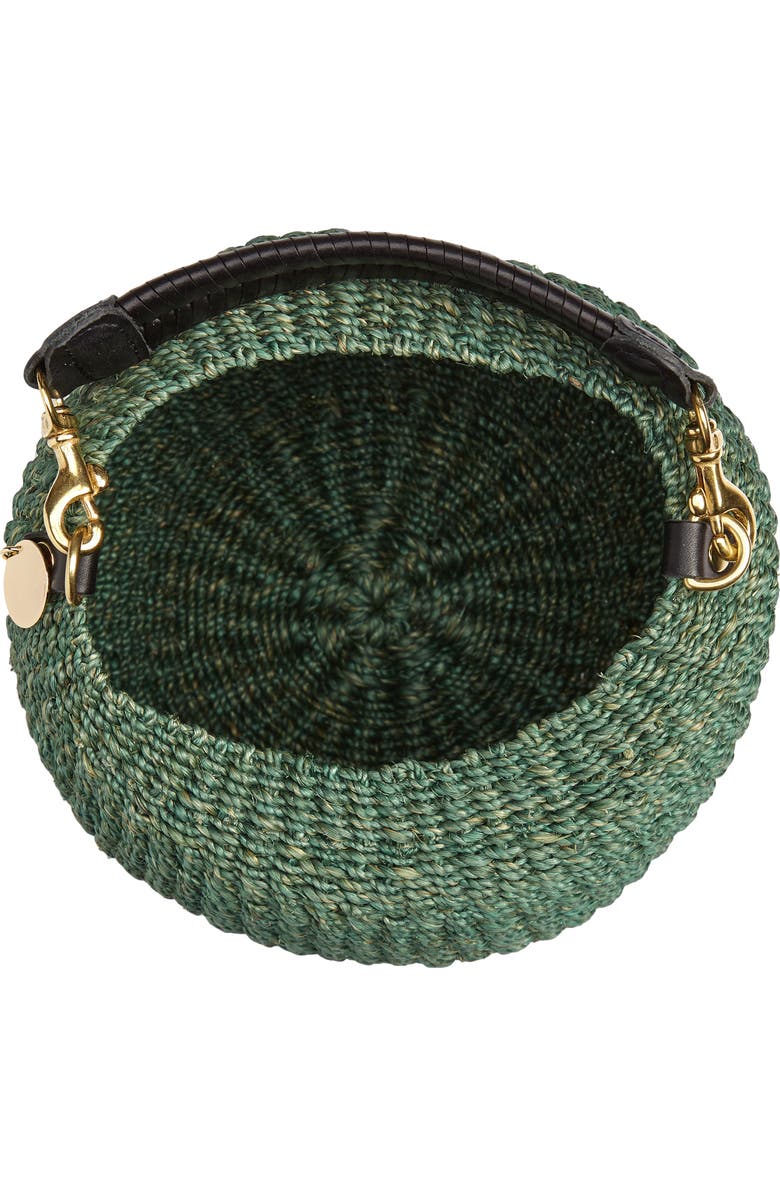 Clare V. Pot de Miel Top Handle Straw Basket Bag, Alternate, color,