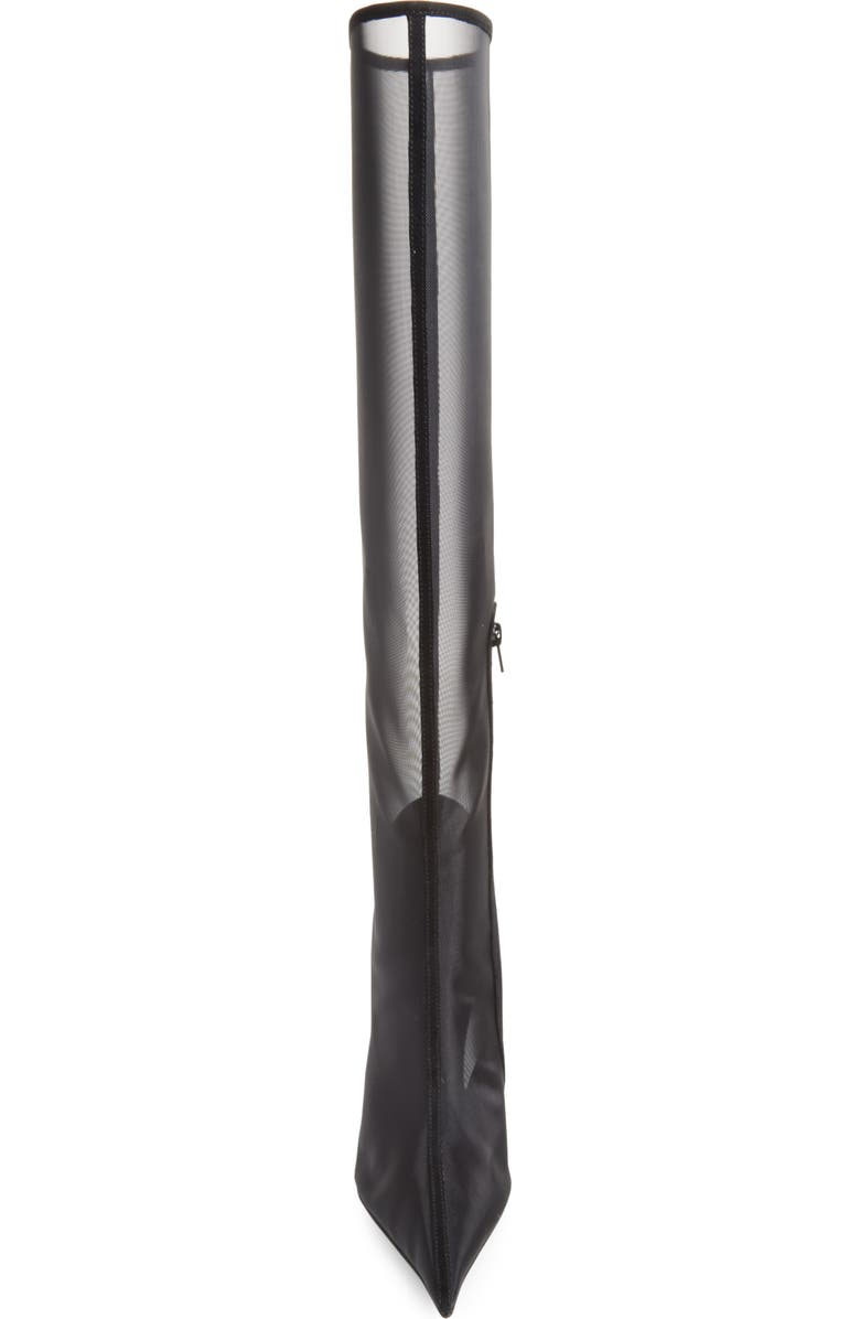 Jeffrey Campbell Peepshow Pointed Toe Knee High Boot, Alternate, color,
