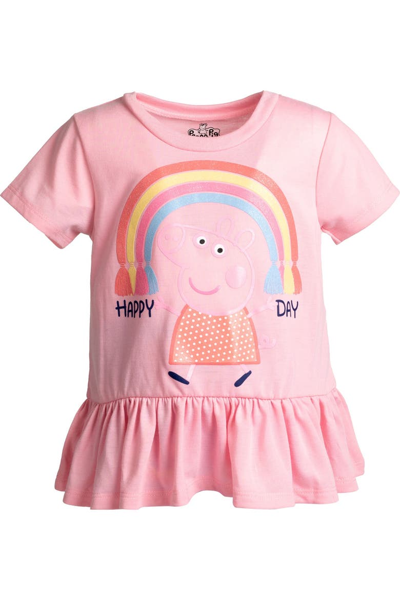 2-Piece T-Shirt and Leggings Set, Alternate, color, Pink Denim