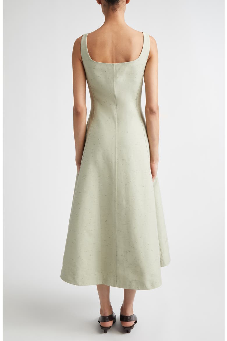 Orrie Sleeveless Cotton Blend Midi Dress, Alternate, color, GREEN LILY
