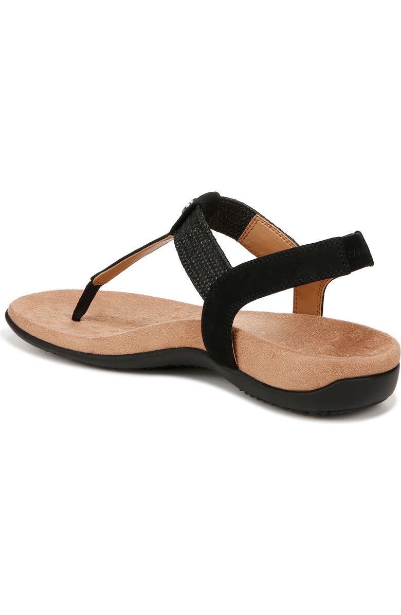 Vionic Brea T-Strap Sandal, Alternate, color, Black