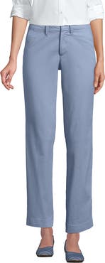Lands' End Mid Rise Classic Straight Leg Chino Ankle Pants
