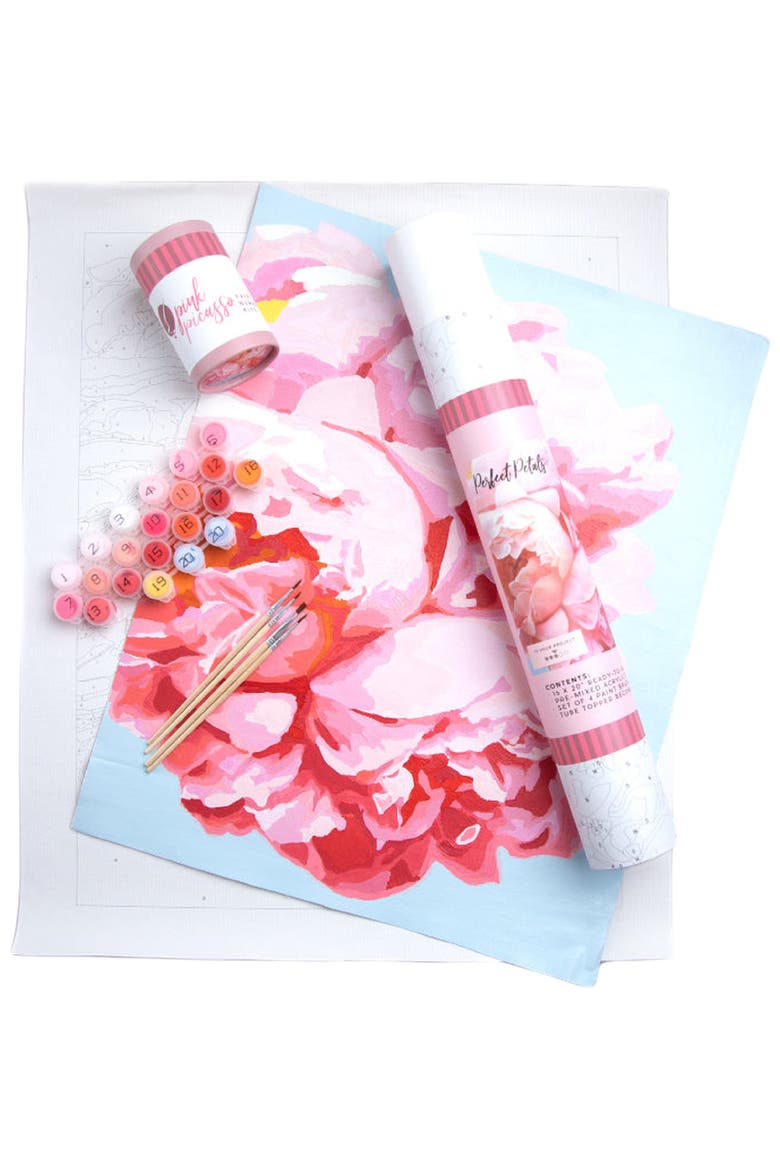 Perfect Petals Paint by Numbers Kit, Alternate, color, Pink / Coral