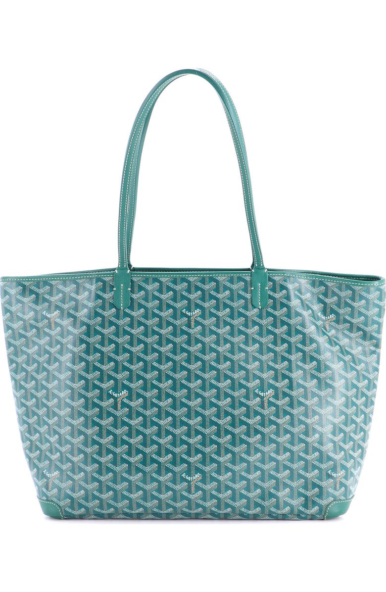Pre-Owned Goyard Artois Tote Coated Canvas MM, Alternate, color, Green