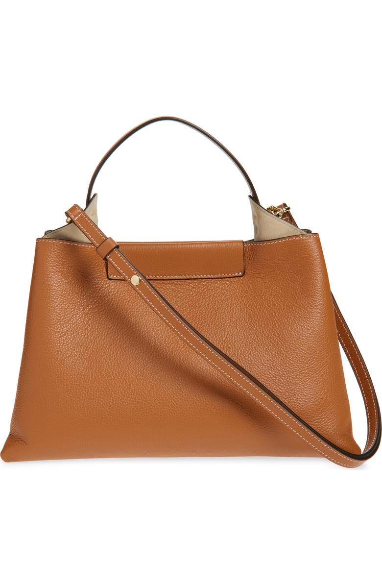 Ree Projects Elieze Medium Leather Handbag, Alternate, color, Caramel