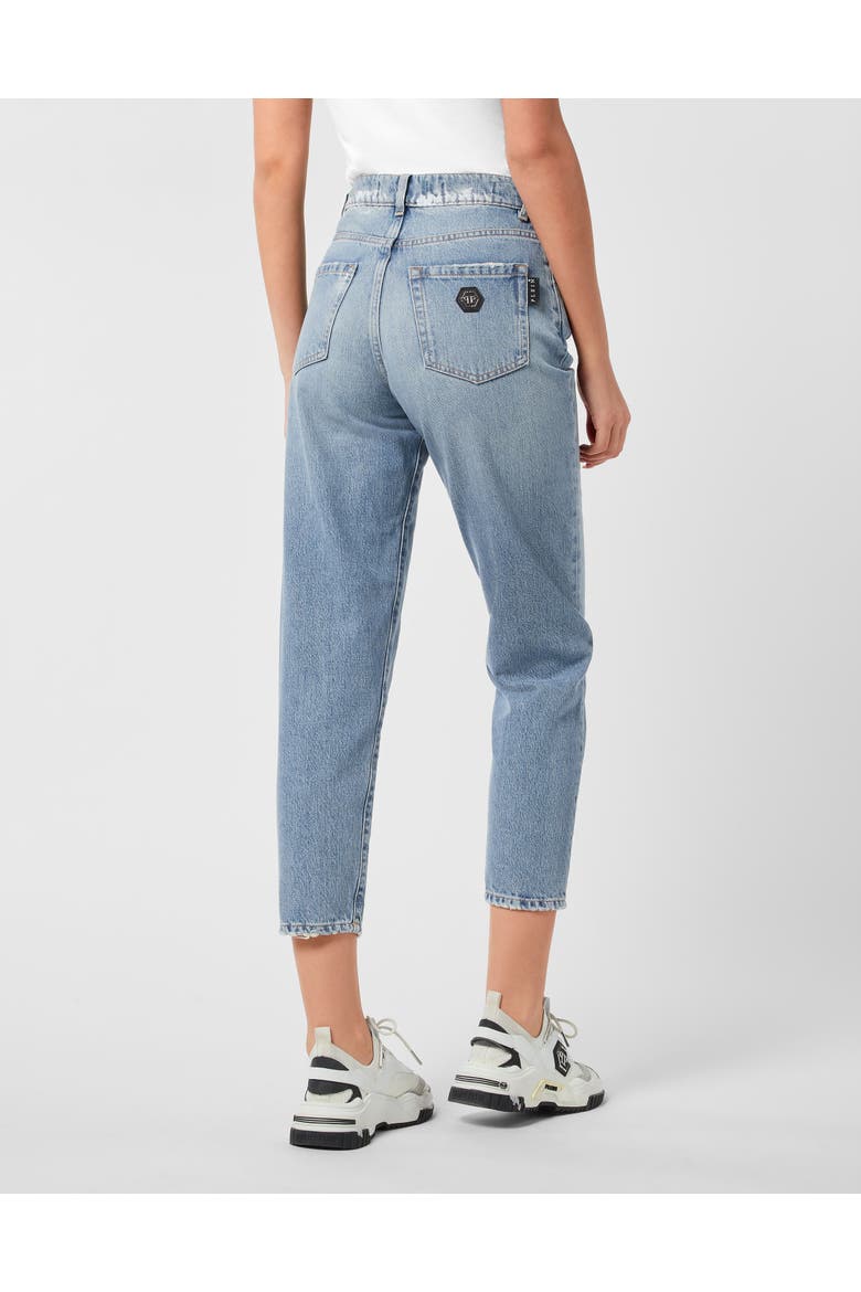Mom Fit Jeans Hexagon Women, Alternate, color, Glacier