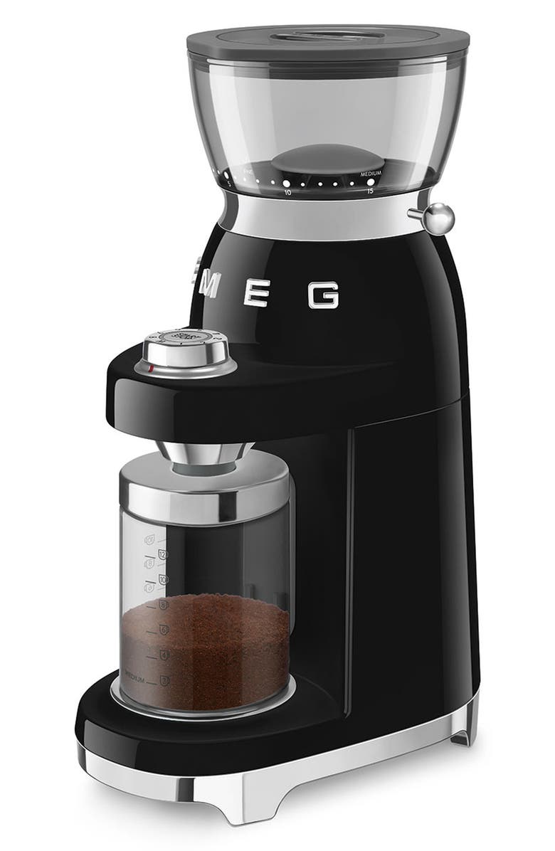 smeg '50s Retro Style Espresso Grinder, Alternate, color, Black