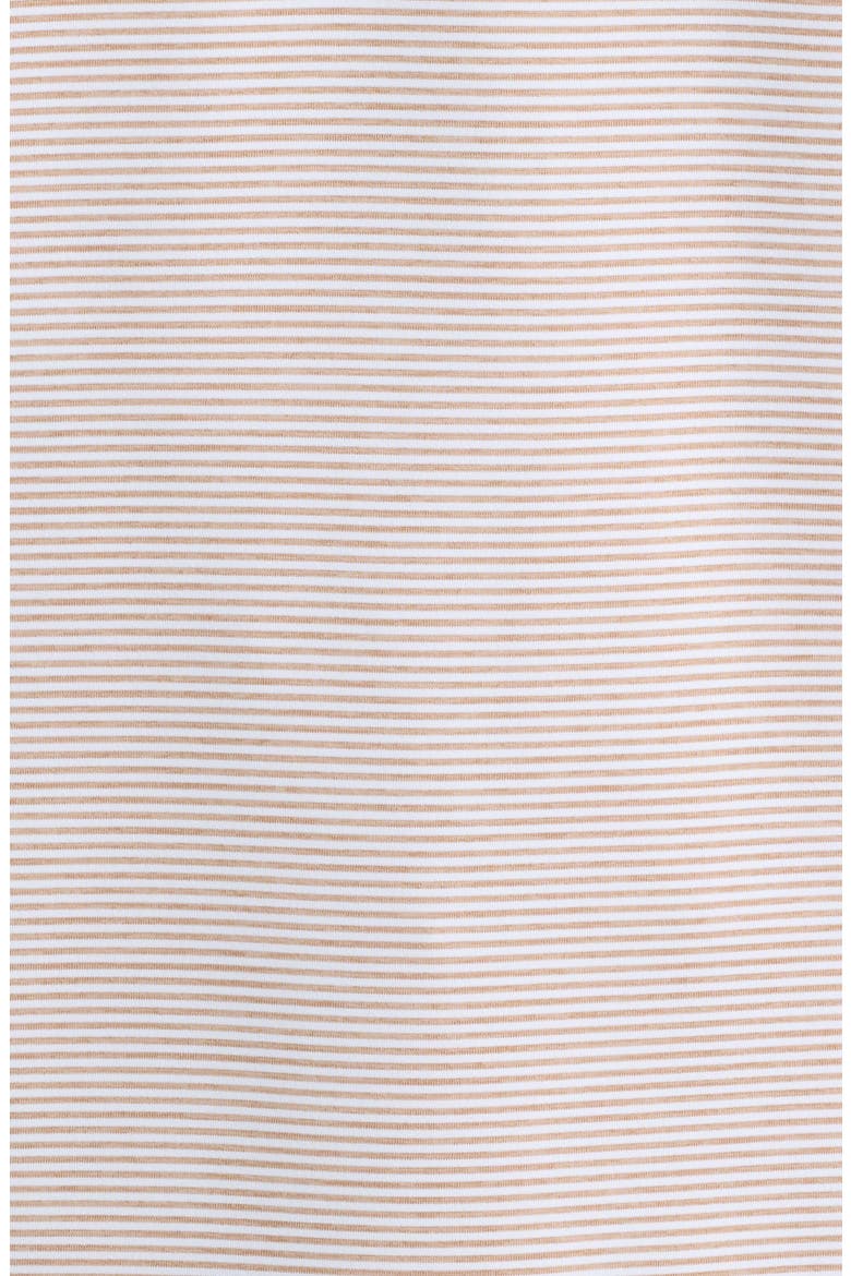 Cadenza Pinstripe Crown Crafted Performance Jersey Golf Polo, Alternate, color, LIGHT NUTMEG