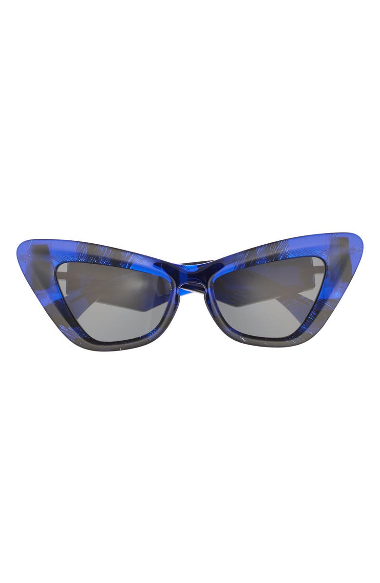 Burberry 51mm Cat Eye Sunglasses, Main, color, Blue Grey