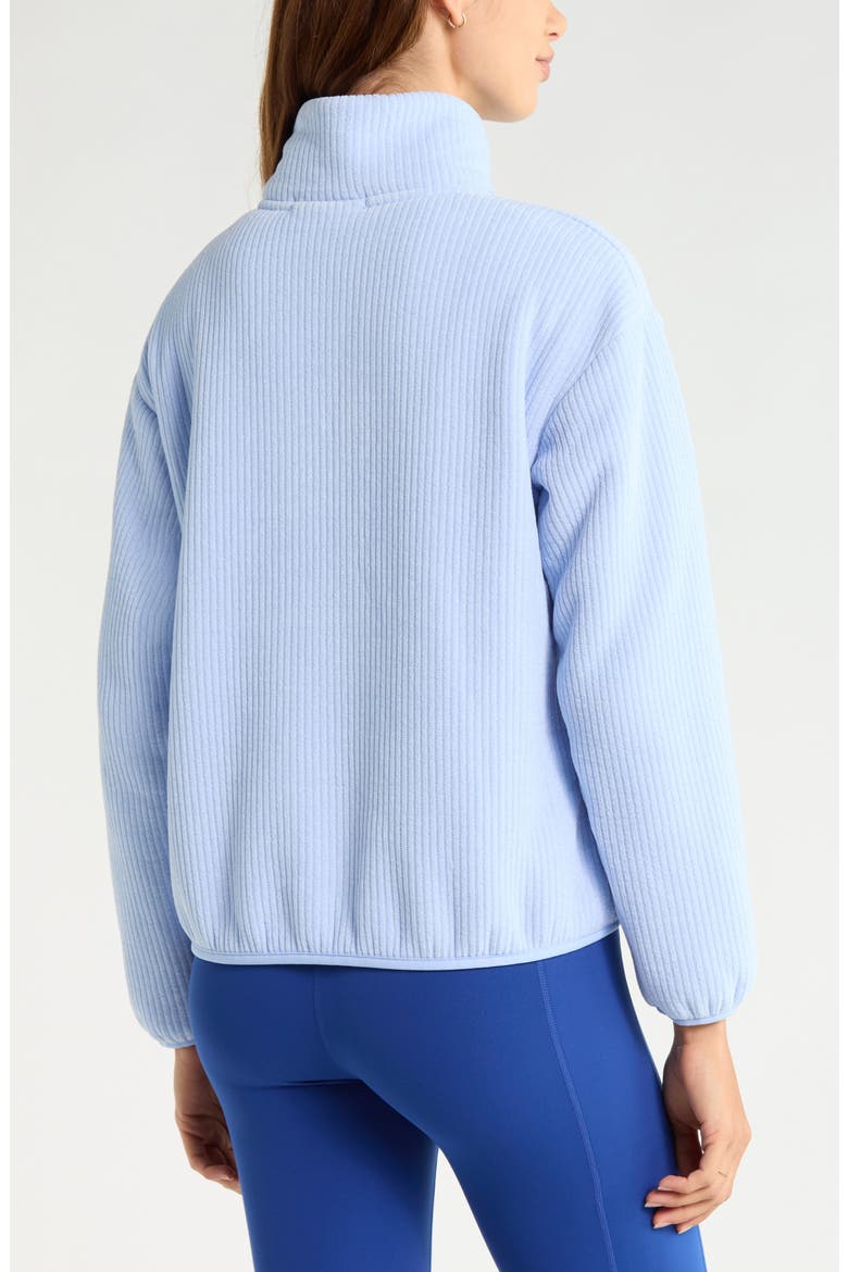 Textured Half Zip Pullover, Alternate, color, BLUE WINDSURFER