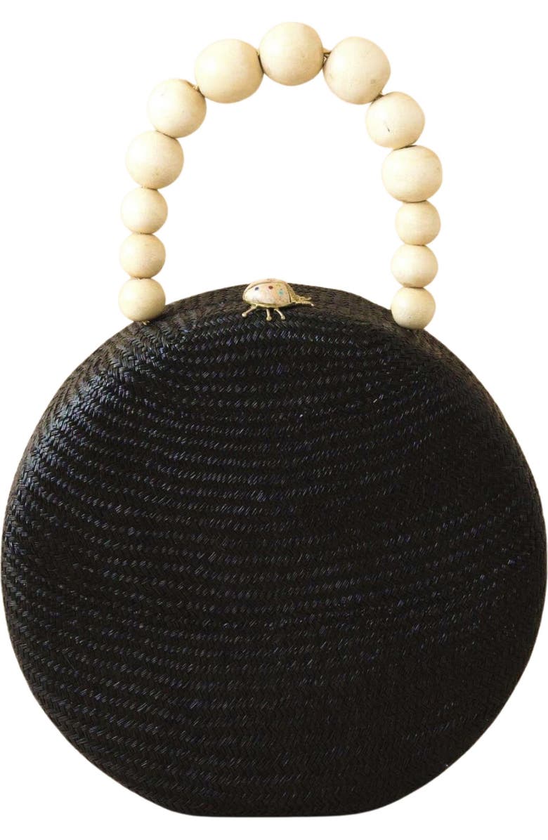 LIKHA Round Top Handle Bag, Main, color, Black